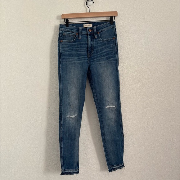 Madewell Women's Size 27 Blue 9" High Rise Skinny Jeans - Picture 2 of 6
